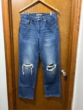 Levi's Distressed Blue Boyfriend Jeans